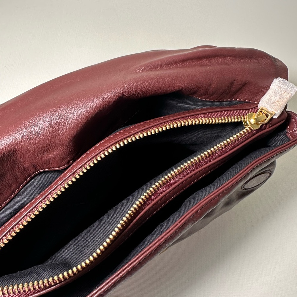 Zadig & Voltaire Rockyssime Shoulder Bag (Burgundy) - Picture 5 of 12